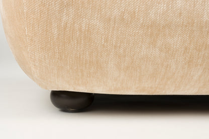 Lounge Chair Wyatt Velours Beige