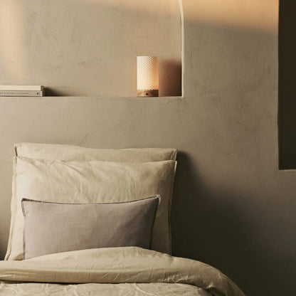 Tafellamp oplaadbaar Luna lichtbruin