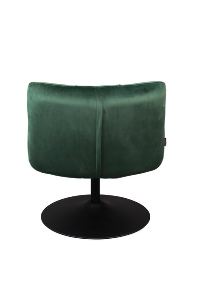 Fauteuil Bar Velvet Green by Dutchbone