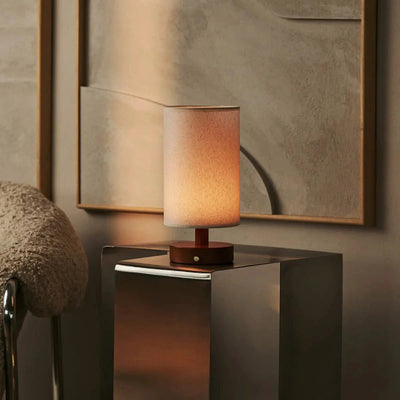 Tafellamp oplaadbaar Ben Kastanjebruine houten by Tavellio - Amsterdam