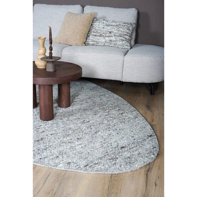 Vloerkleed Stone Licht Grijs - Kiezelvormig 160 x 230 cm by Veer Carpets