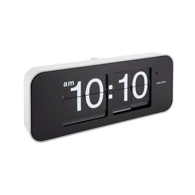 Wandklok Wide Flip Wit by Karlsson