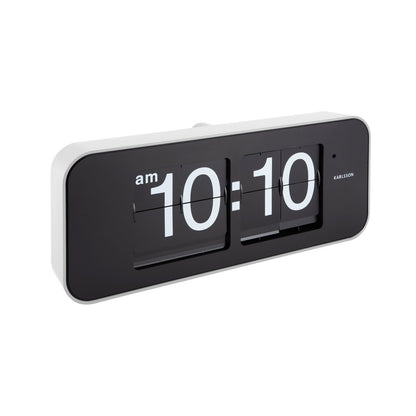 Wandklok Wide Flip Wit