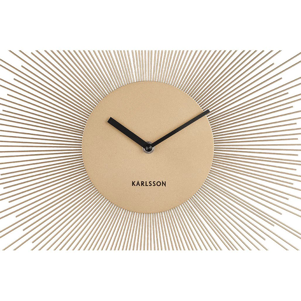 Wandklok Pioen Goud by Karlsson