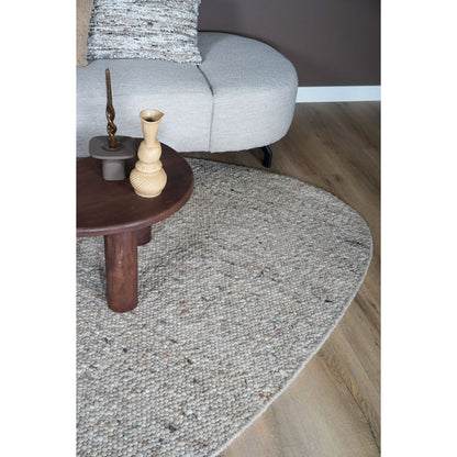 Vloerkleed Stone Donker Beige - Kiezelvormig 160 x 230 cm