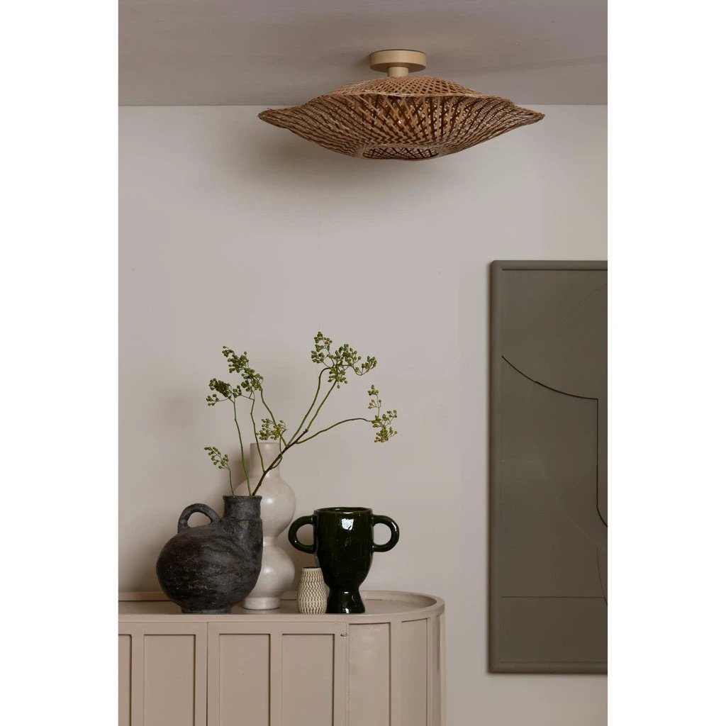 Plafonniere Madura - Naturel - Ø60cm x 17cm by GOOD&MOJO