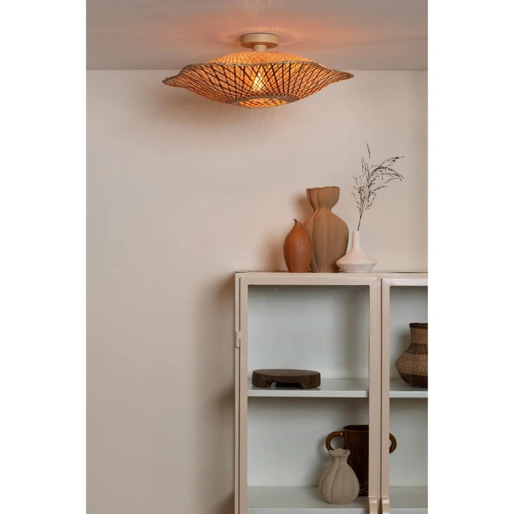 Plafonniere Madura - Naturel - Ø60cm x 17cm by GOOD&MOJO