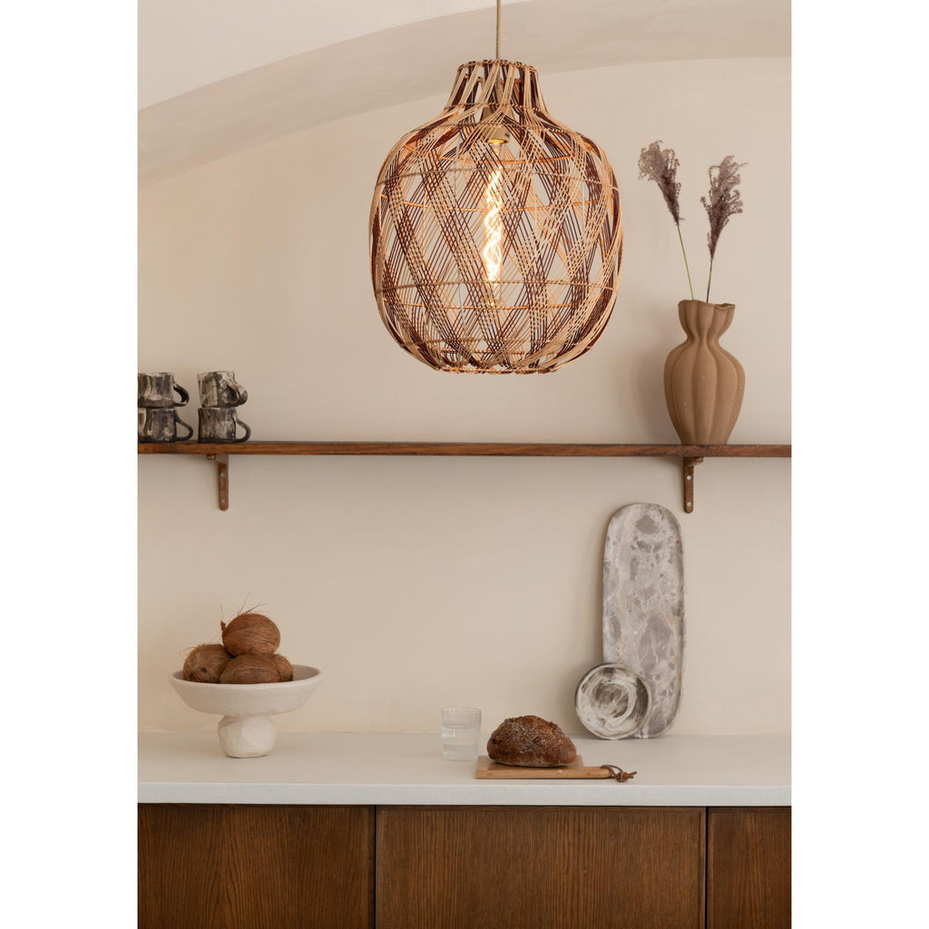Hanglamp Mendoza - Naturel/Bruin - Ø40cm - depauwwonen