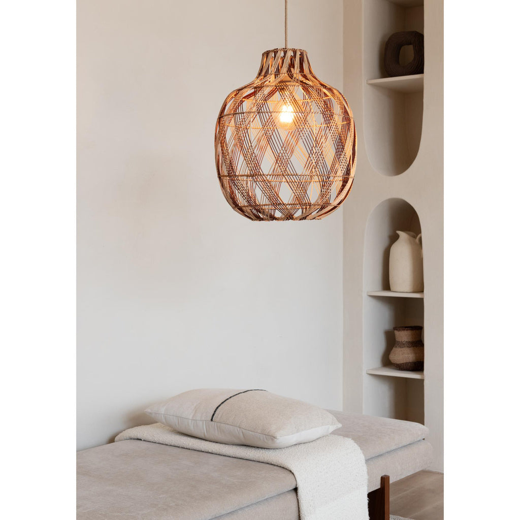 Hanglamp Mendoza - Naturel/Bruin - Ø40cm - depauwwonen