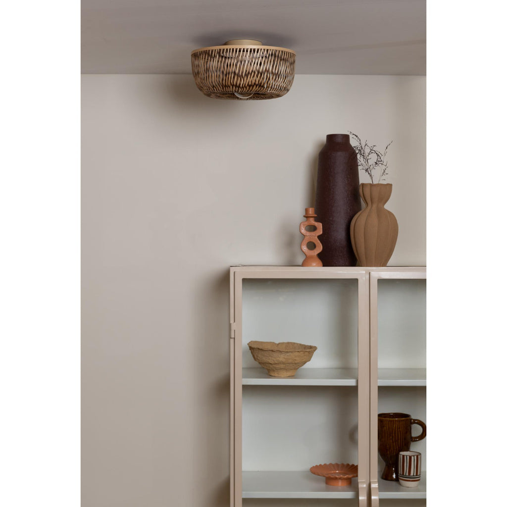 Plafonniere Barbados - Naturel/Bruin - Ø35cm - depauwwonen