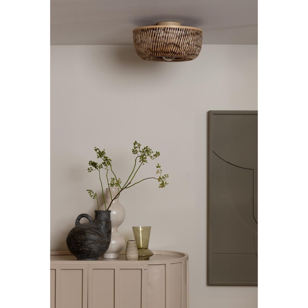 Plafonniere Barbados - Naturel/Bruin - Ø35cm - depauwwonen