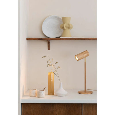 Tafellamp Java - Naturel - Ø18cm x 47cm by GOOD&MOJO