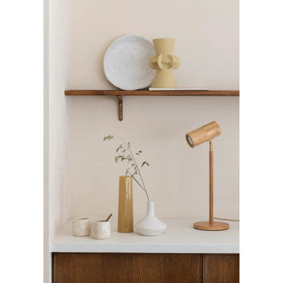 Tafellamp Java - Naturel - Ø18cm x 47cm by GOOD&MOJO
