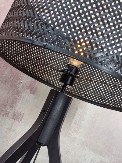 Vloerlamp Java Zwart 3-legs Bamboe - 150cm by GOOD&MOJO