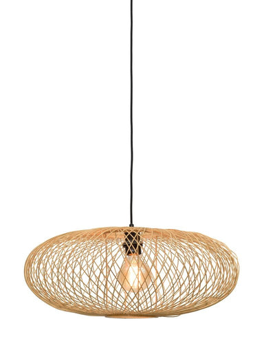 Hanglamp Cango Bamboe Ellipse Naturel - Ø60 by GOOD&MOJO
