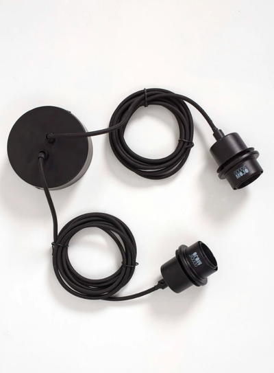 Hanglamp Bhutan Bamboe cilinder - zwart/naturel by GOOD&MOJO