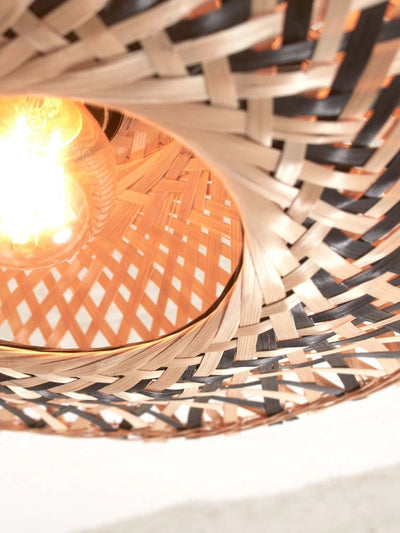 Plafondlamp Kalimantan zwart/naturel - XS by GOOD&MOJO