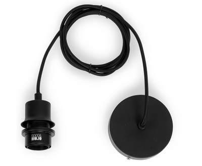 Hanglamp Bhutan - Bamboe/Zwart - Ø25cm by GOOD&MOJO