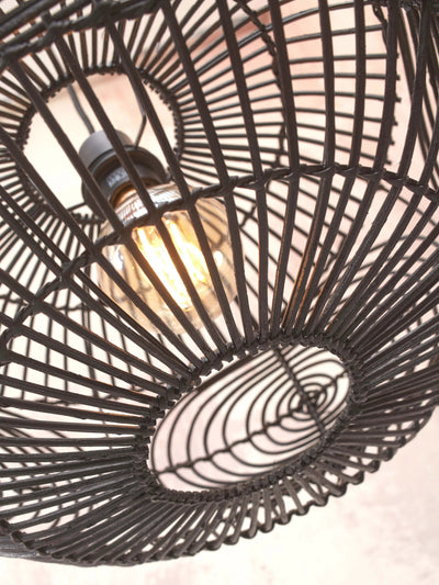 Hanglamp Madeira - Rotan Zwart - Ø48cm by GOOD&MOJO
