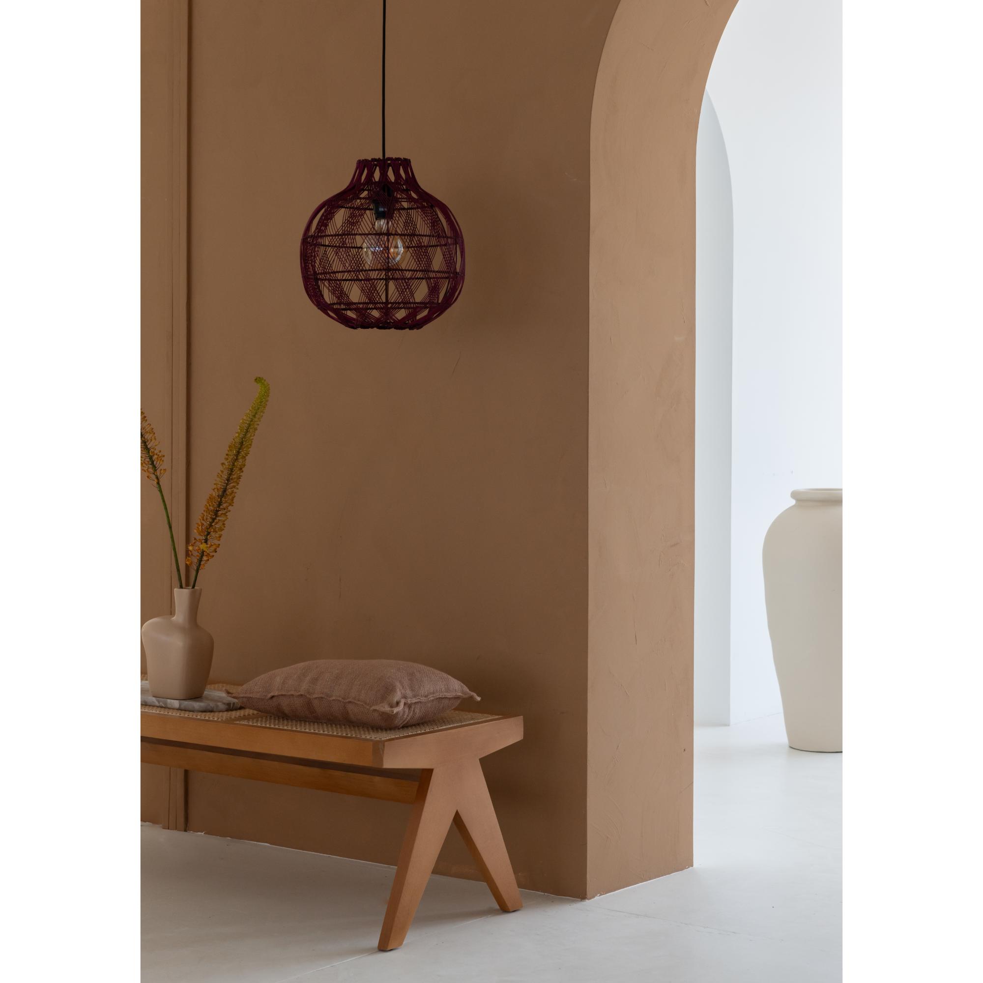 Hanglamp Mendoza - Bordeaux - Ø35cm - depauwwonen