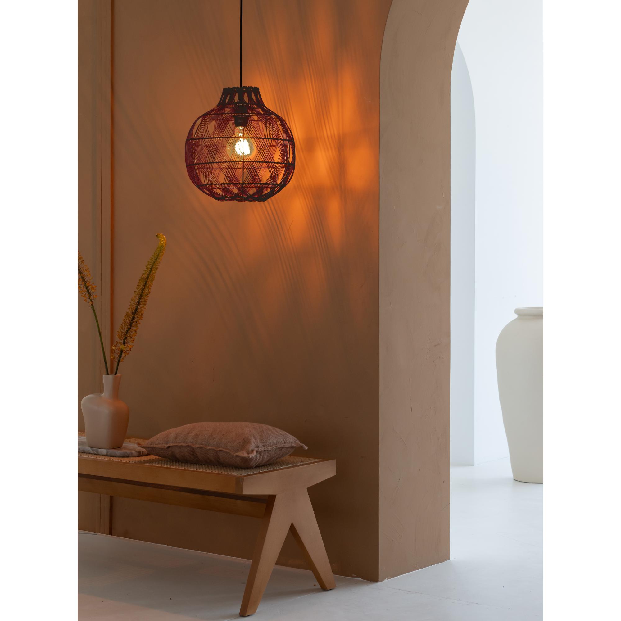 Hanglamp Mendoza - Bordeaux - Ø35cm - depauwwonen