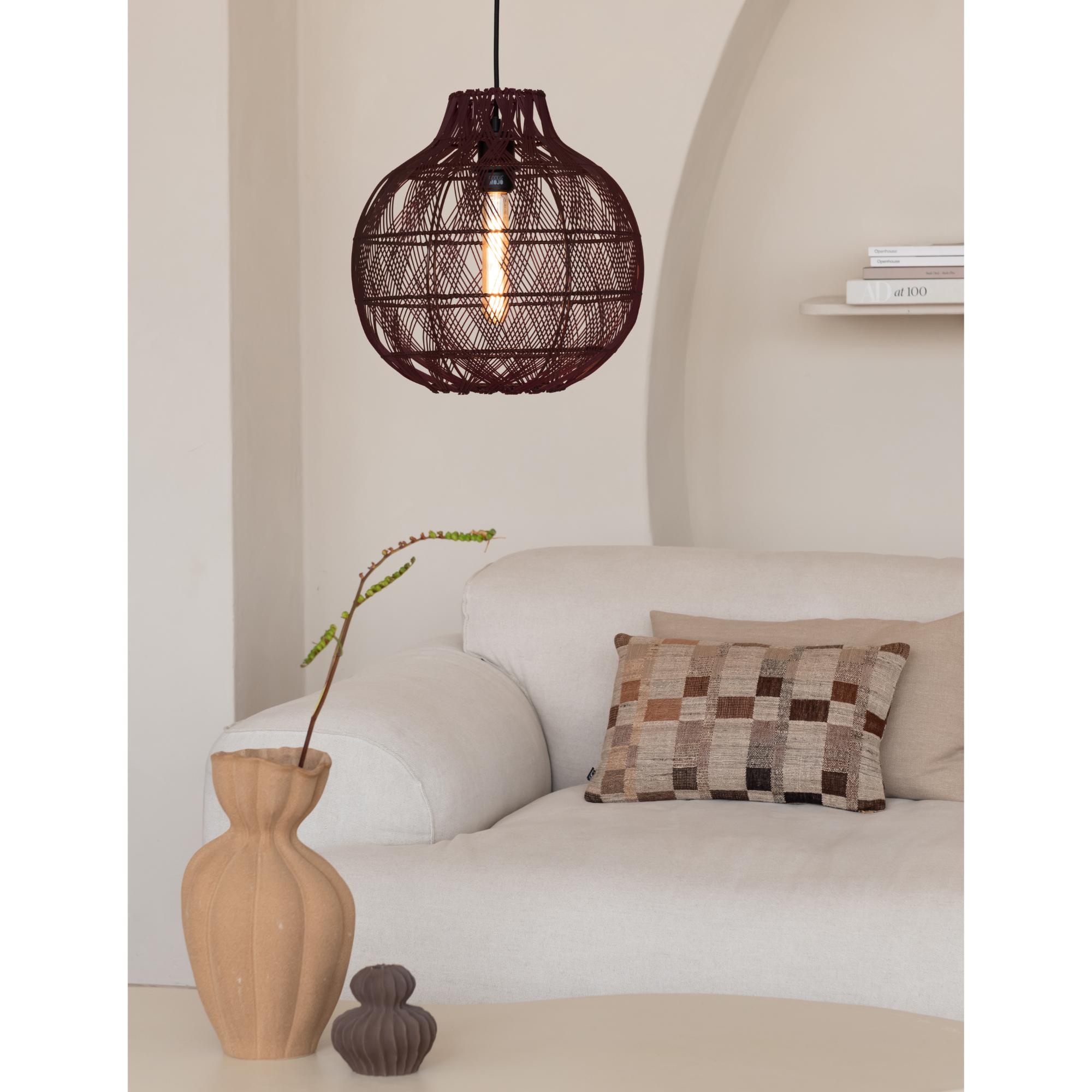 Hanglamp Mendoza - Bordeaux - Ø35cm - depauwwonen