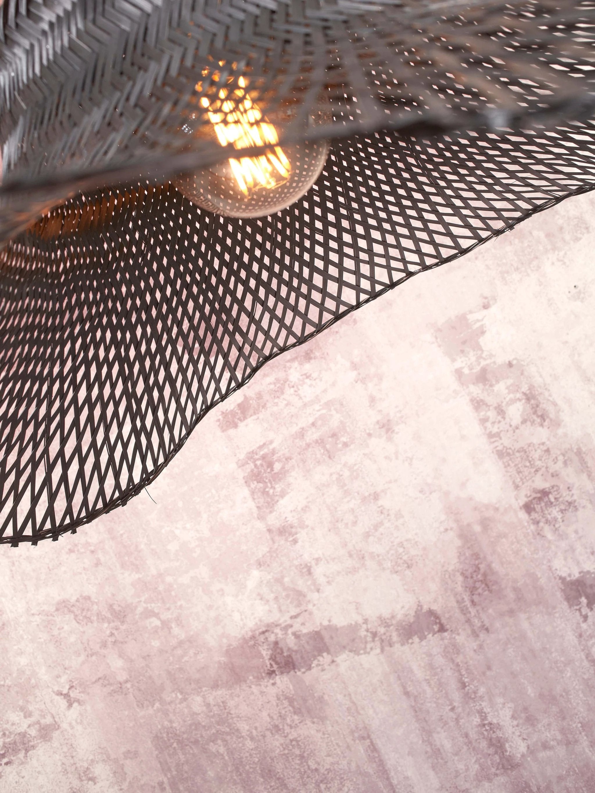 Plafondlamp Ibiza - Zwart Bamboe - 50x50x20cm by GOOD&MOJO