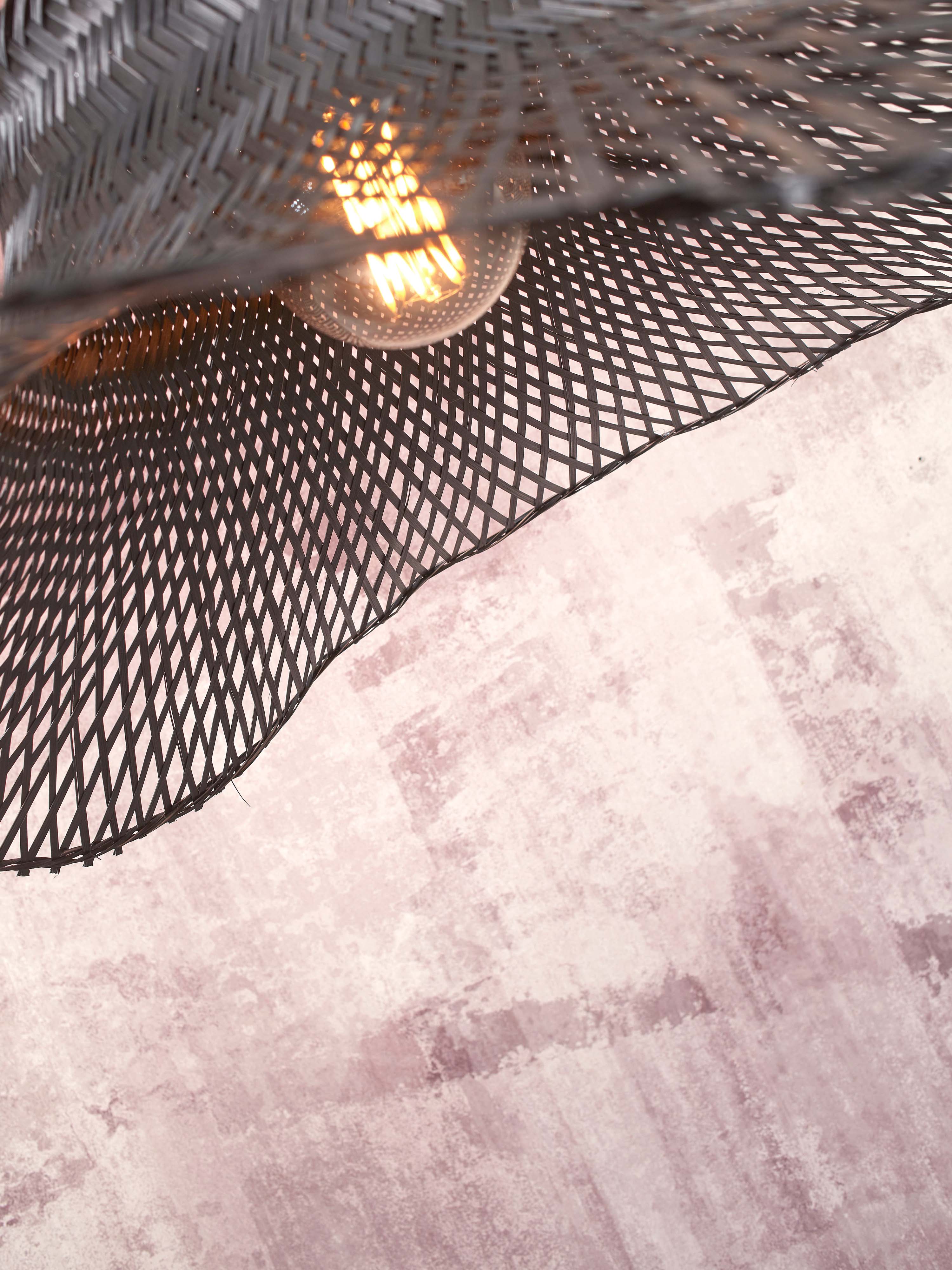 Plafondlamp Ibiza - Zwart Bamboe - 65x65x25cm - depauwwonen