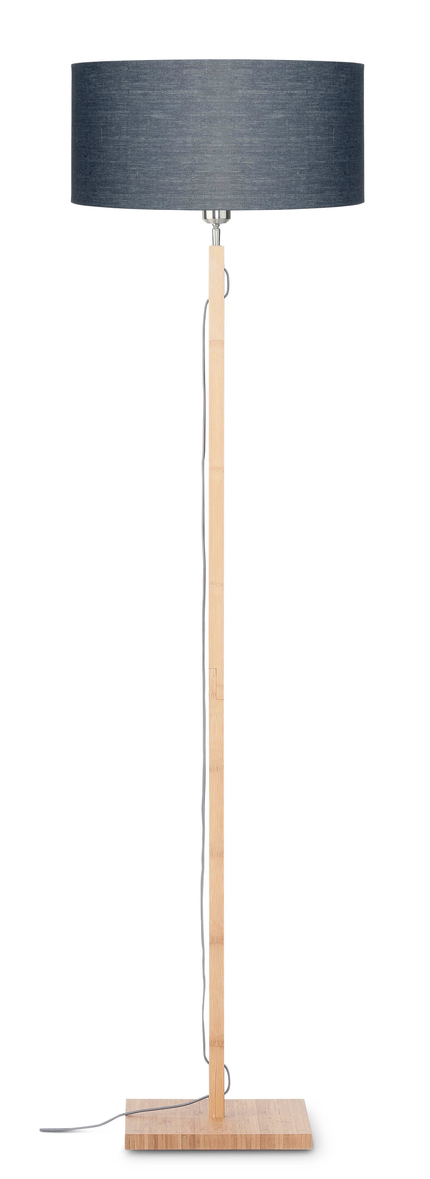 Vloerlamp Fuji - Donkergrijs/Bamboe - Ø47cm by GOOD&MOJO