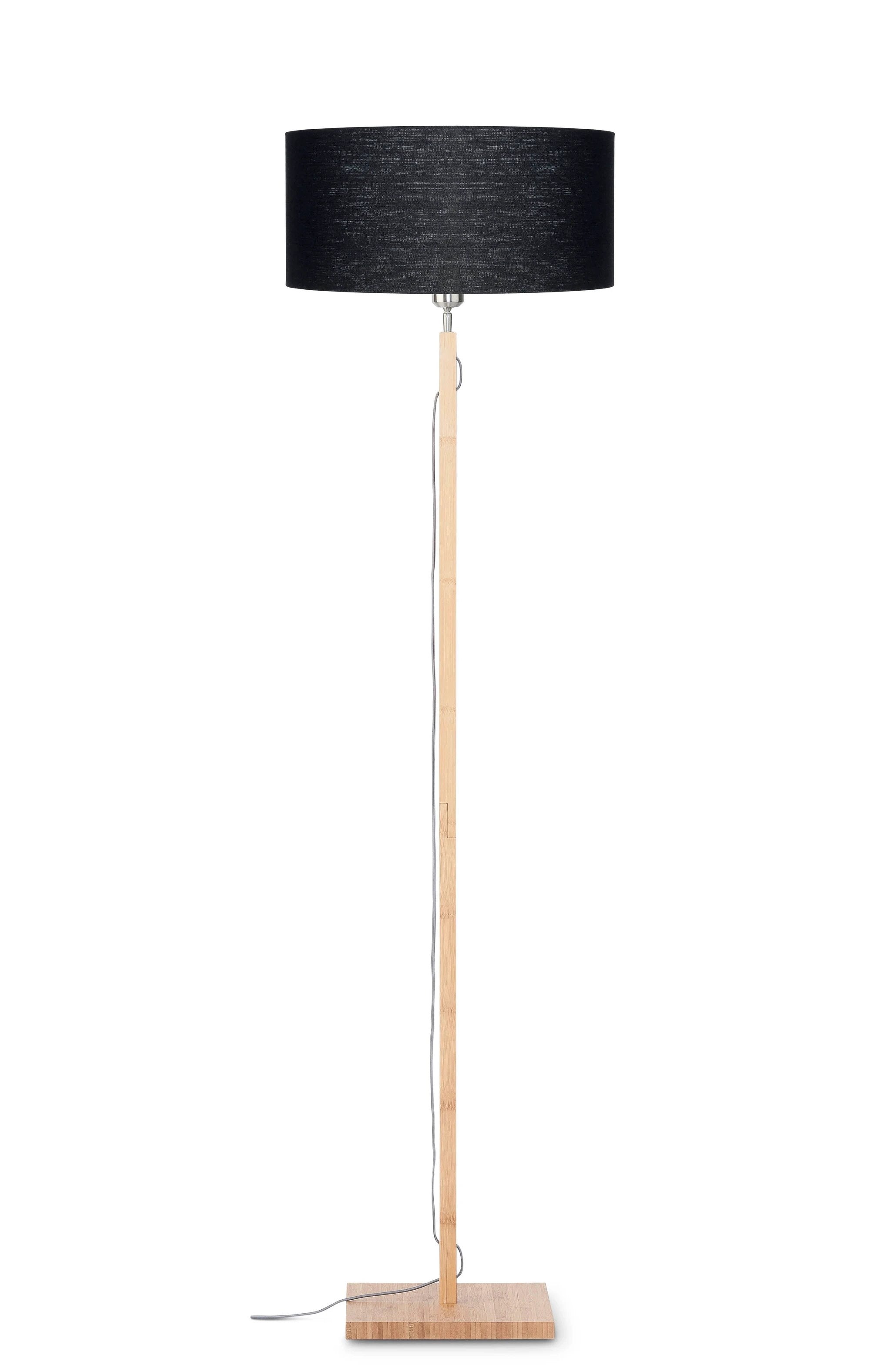 Vloerlamp Fuji - Zwart/Bamboe - Ø47cm by GOOD&MOJO
