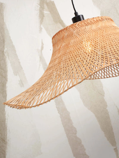 Vloerlamp Ibiza - Bamboe Wit/Naturel - 68x50x150cm by GOOD&MOJO
