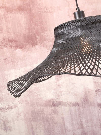 Vloerlamp Ibiza - Bamboe Zwart - 68x50x150cm by GOOD&MOJO