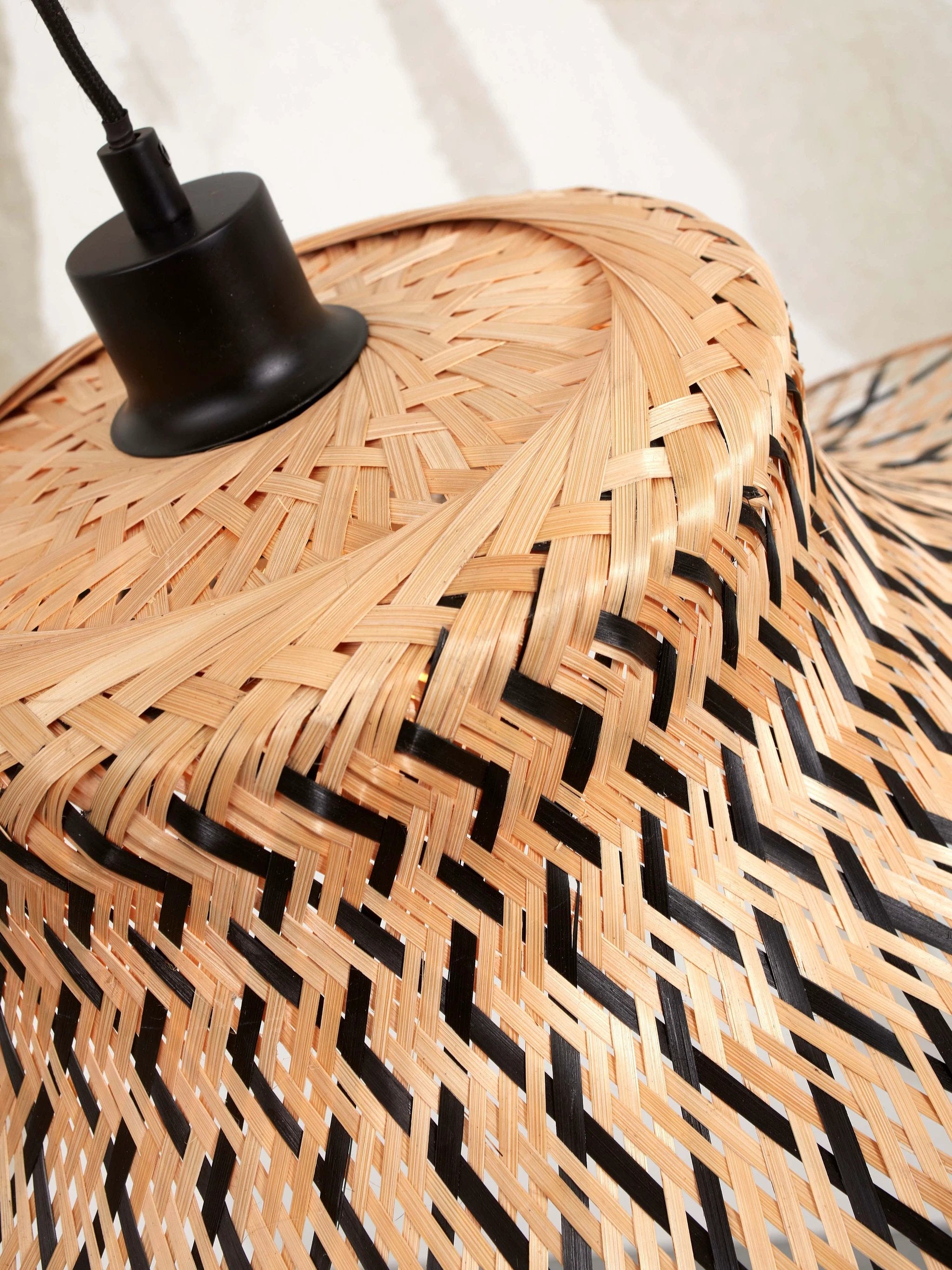 Vloerlamp Ibiza - Bamboe/Zwart - 82x65x176cm by GOOD&MOJO