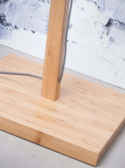 Vloerlamp Ibiza - Bamboe/Zwart - 82x65x176cm by GOOD&MOJO
