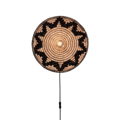 Wandlamp Andros - Naturel/Zwart - Ø45cm by GOOD&MOJO