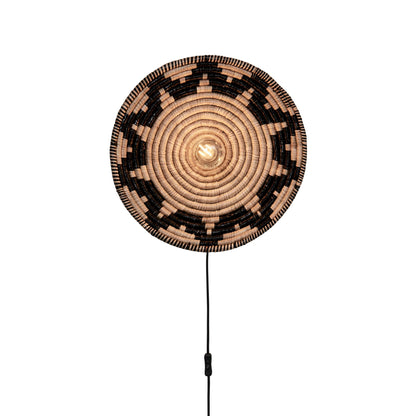 Wandlamp Andros - Naturel/Zwart - Ø45cm - depauwwonen