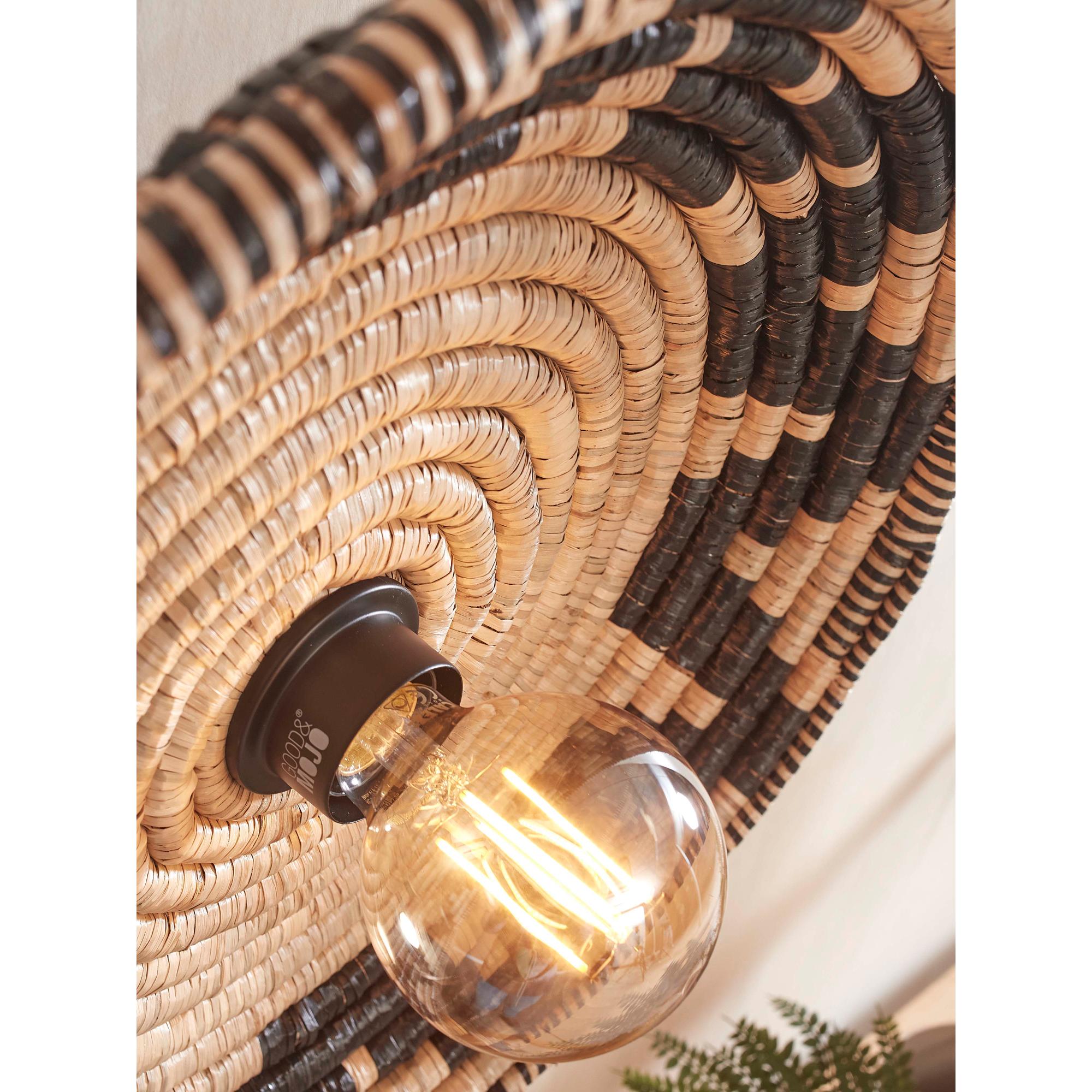 Wandlamp Andros - Naturel/Zwart - Ø45cm - depauwwonen