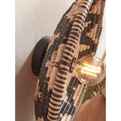 Wandlamp Andros - Naturel/Zwart - Ø45cm by GOOD&MOJO