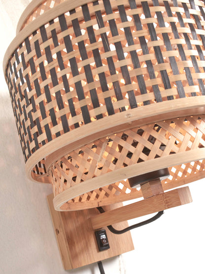Wandlamp Bhutan - Bamboe - Ø25cm - depauwwonen