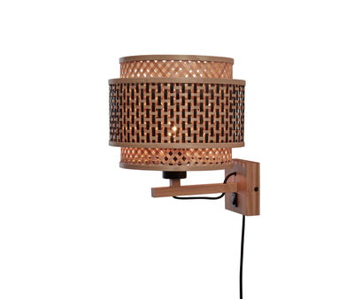 Wandlamp Bhutan - Bamboe - Ø25cm by GOOD&MOJO