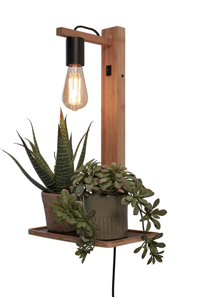 Wandlamp Flores - Bamboe - 30x18x52cm by GOOD&MOJO