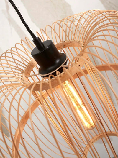 Vloerlamp Hokkaido - Bamboe Wit/Naturel - 63x36x176cm by GOOD&MOJO