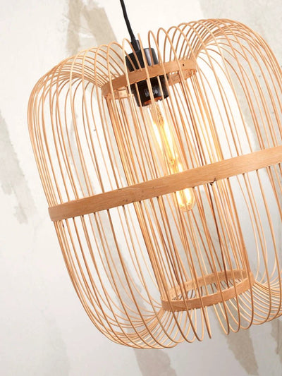 Vloerlamp Hokkaido - Bamboe Wit/Naturel - 63x36x176cm by GOOD&MOJO