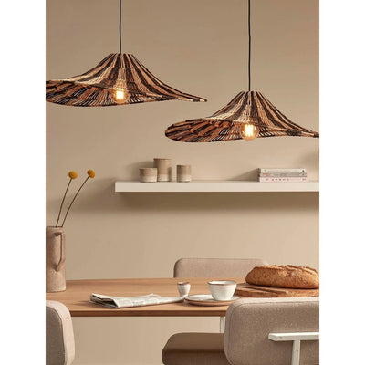 Hanglamp Cuzco - Zwart/Naturel - 65x65x20cm by GOOD&MOJO