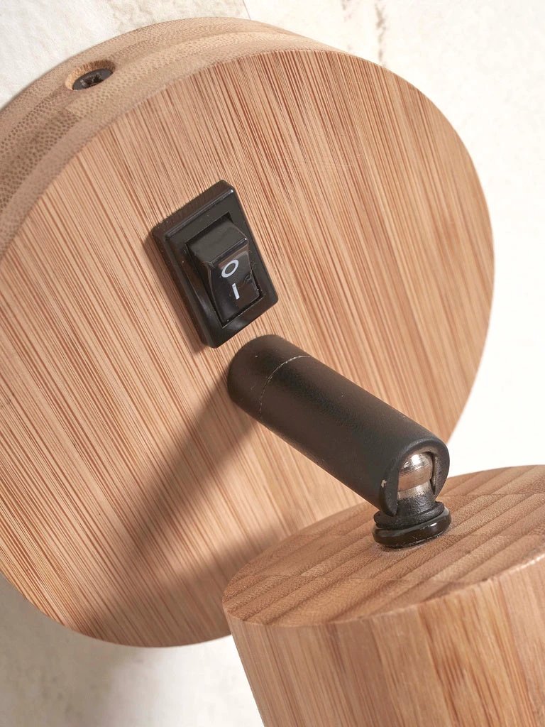 Wandlamp Java - Bamboe - Ø12cm by GOOD&MOJO