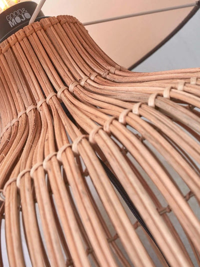 Tafellamp Kalahari - Taupe/Rotan - Ø32cm by GOOD&MOJO