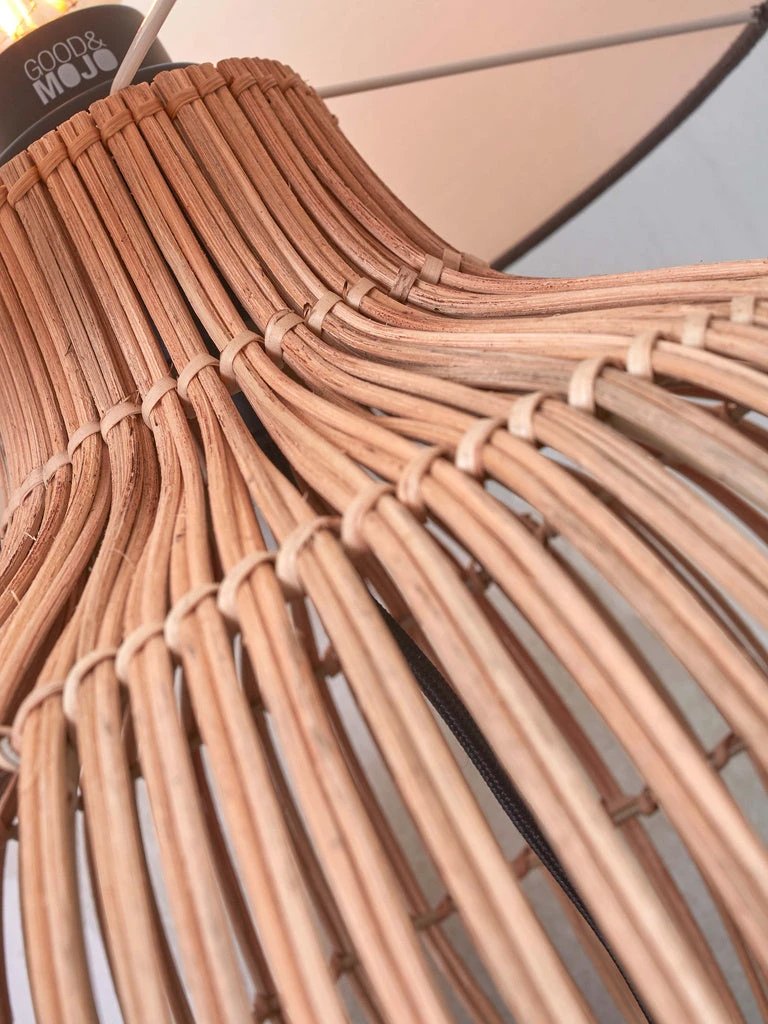 Tafellamp Kalahari - Taupe/Rotan - Ø32cm by GOOD&MOJO
