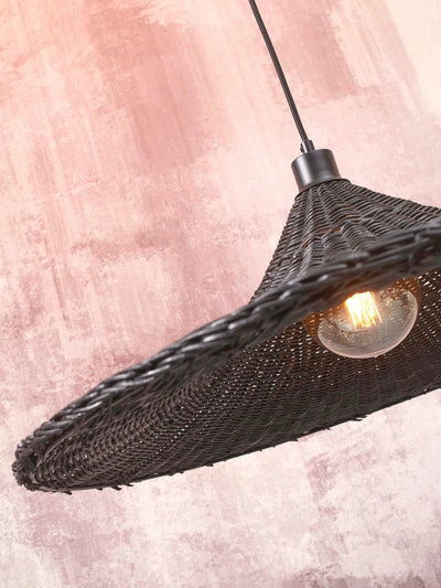 Hanglamp Borabora - Rotan Zwart -Ø70cm by GOOD&MOJO