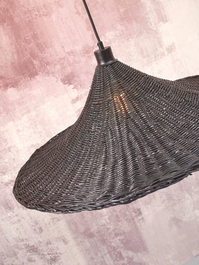 Hanglamp Borabora - Rotan Zwart -Ø70cm by GOOD&MOJO