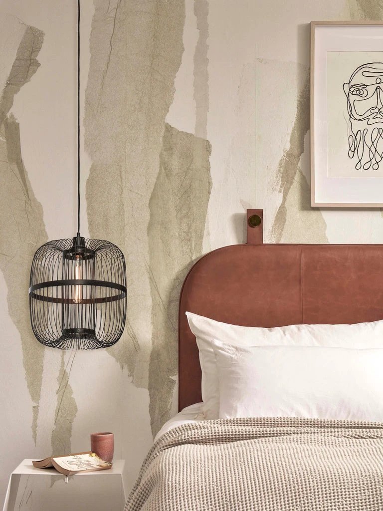 Hanglamp Hokkaido - Bamboe Zwart - Ø25cm by GOOD&MOJO